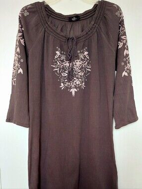 Gina Benotti Women’s  Embroidered Cover-up Dress Size M